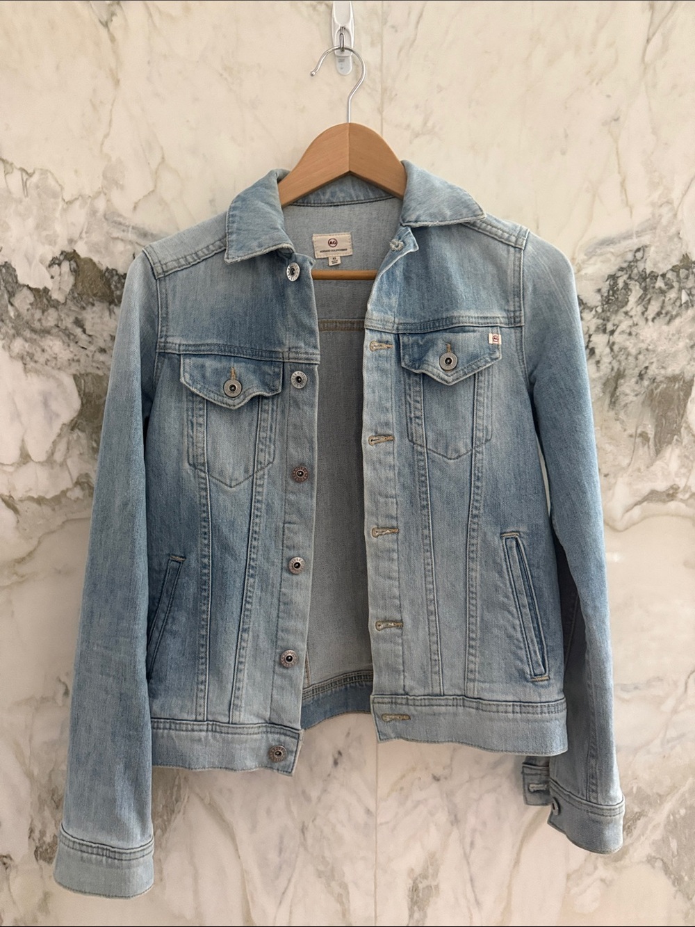 AG Adriano Goldschmied Light Wash Denim Jacket
